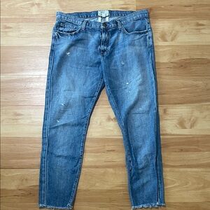 Current/Elliott Faded Blue Skinny Jeans